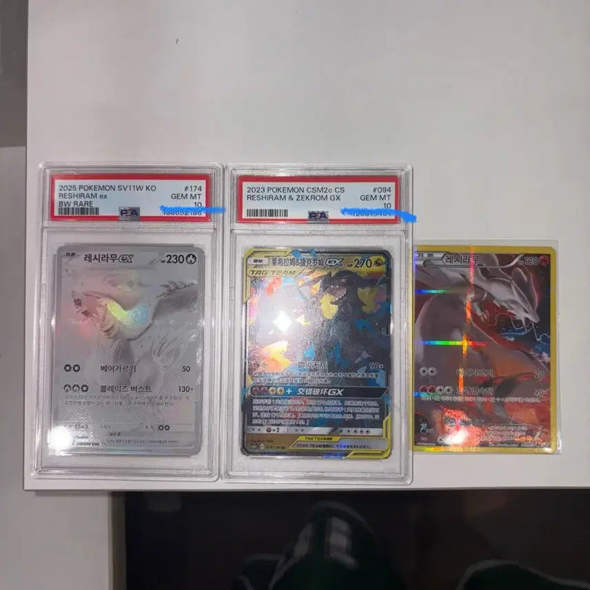 [BUNJANG] Reshiram Zekrom PSA Graded Card / 레시라무 bwr 레시라무 제크로무 태그팀 psa10 일괄