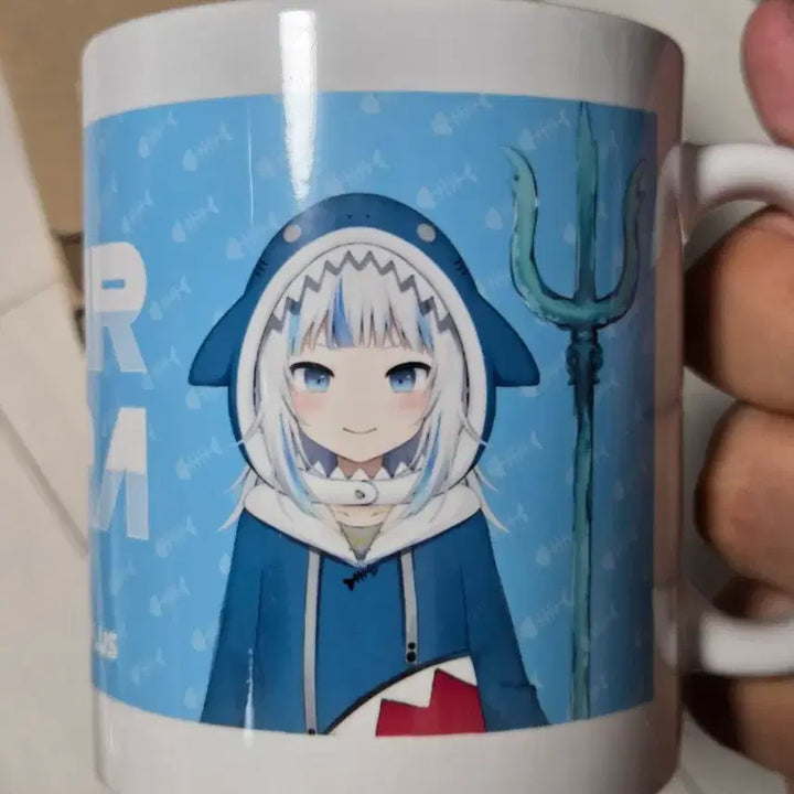 [BUNJANG] Hololive Air Boushi Gura Mug Cup / 홀로라이브 애니플러스 콜라보 가우르 구라 머그컵