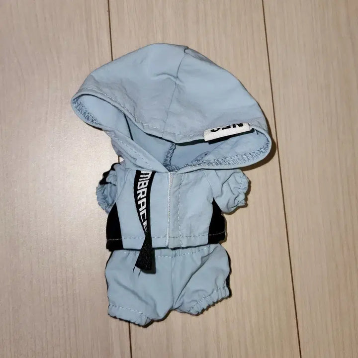 [BUNJANG] 10cm Doll Sport Hoodie Sky Blue Sweatshirt / 10cm 솜인형 파랑 스포츠 후드 하늘색 스웨트 셔츠 솜깅옷