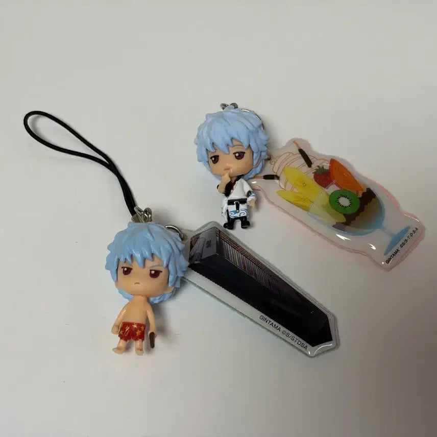 [BUNJANG] Gintama Gintoki Cleaner Mascot Keychain / 은혼 긴토키 클리너 마스코트 키링 일괄