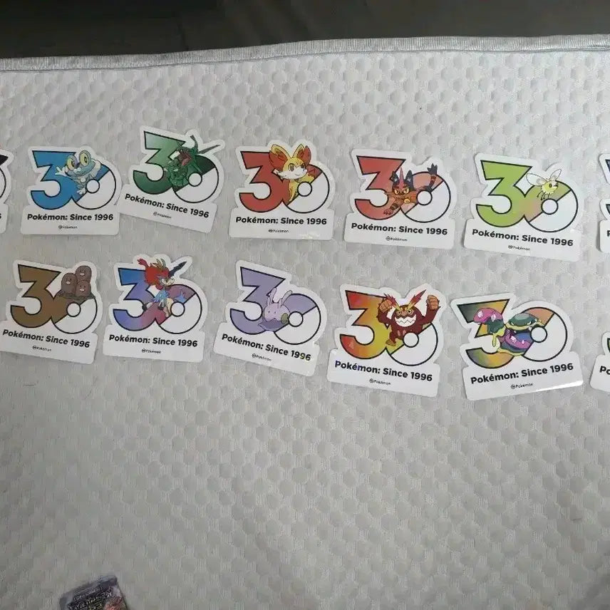 [BUNJANG] Pokemon 30th Anniversary Stickers / 포켓몬 30주년 스티커