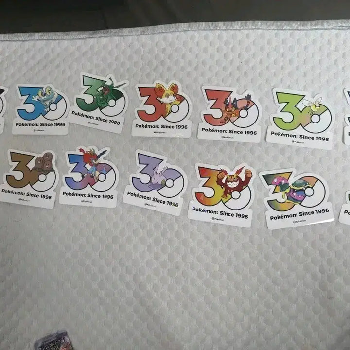 [BUNJANG] Pokemon 30th Anniversary Stickers / 포켓몬 30주년 스티커