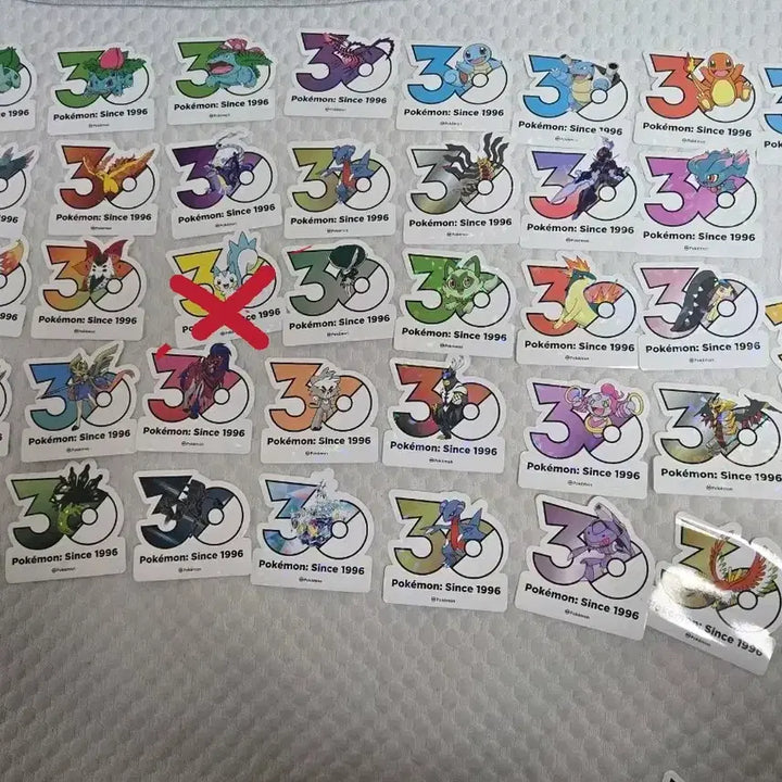 [BUNJANG] Pokemon 30th Anniversary Stickers / 포켓몬 30주년 스티커