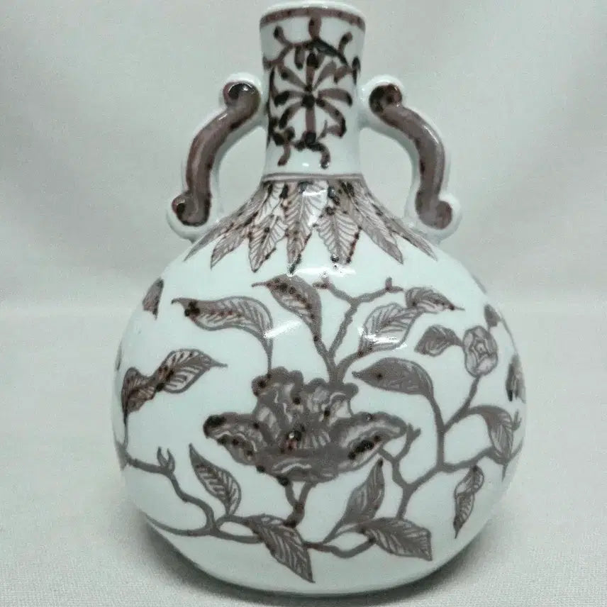[BUNJANG] Ming Dynasty Glazed Red Flattened Vase / 중국도자기 유리홍 편병
