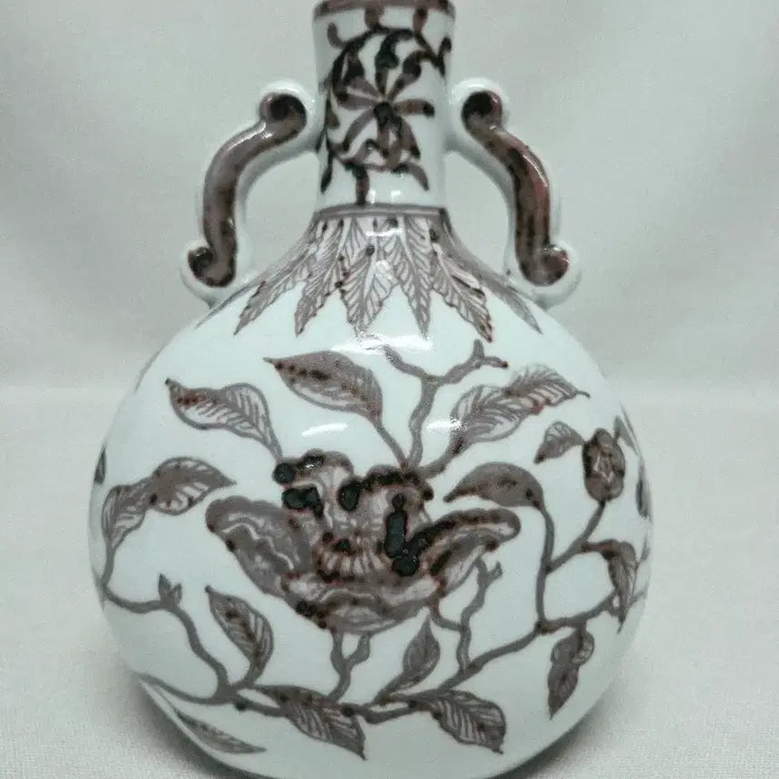 [BUNJANG] Ming Dynasty Glazed Red Flattened Vase / 중국도자기 유리홍 편병