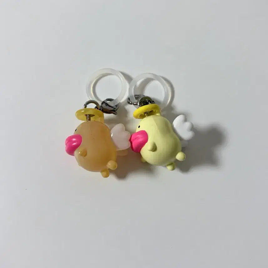 [BUNJANG] Tamagotchi Mezurushi Vol. 1 Angelgotchi Clear &amp; Another Color Keychain Gacha Bundle Set / (일괄)다마고치 메지루시 1탄 타라텐 텐시치 어나더컬러 키링가챠 엔젤고치