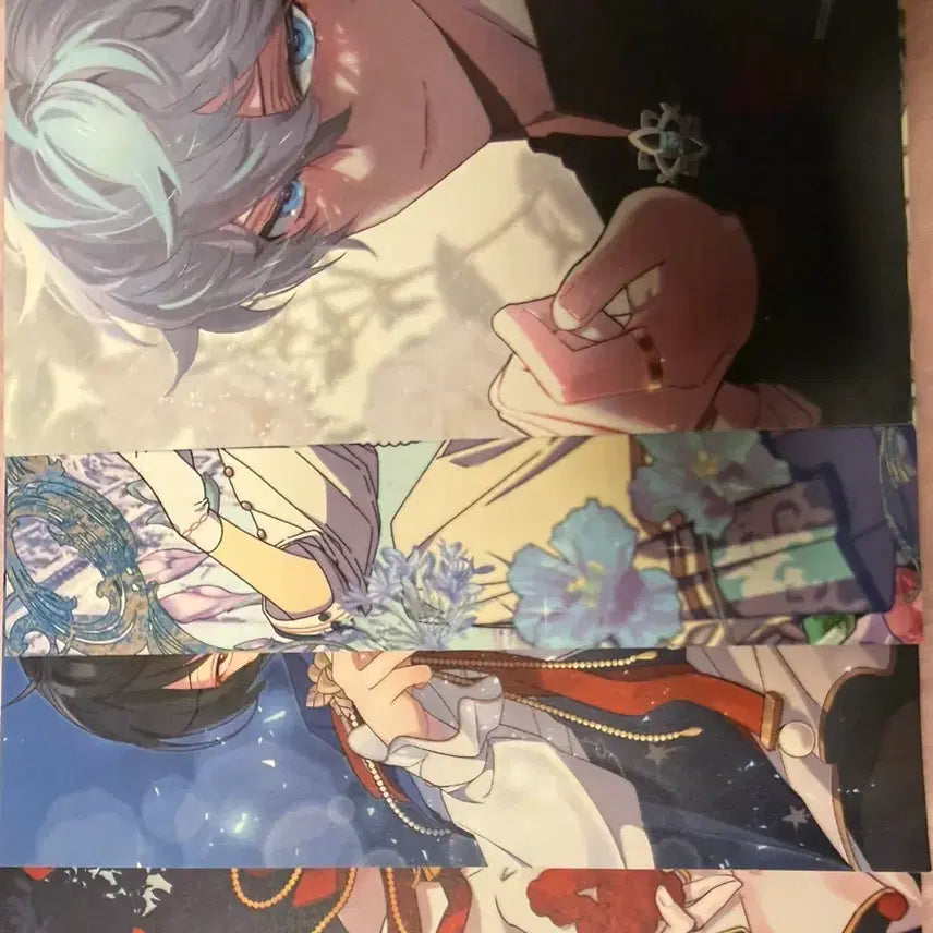 [BUNJANG] Ensemble Stars! Fine Knights Cafe Postcard Photocard Fan Bundle Set / 앙스타 앙상블스타즈 피네 나이츠 카페 엽서 포카 부채 일괄 양도