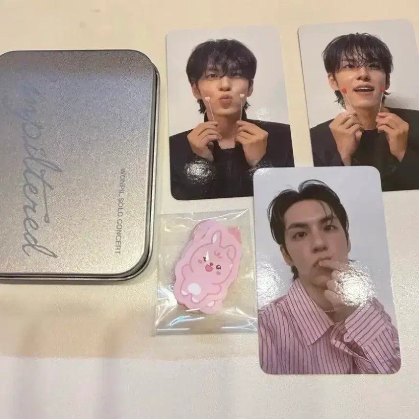 [BUNJANG] DAY6 Wonpil Unfiltered Solo Concert MD Tin Case Photocard Sticker Set / 데이식스 원필 언필터드 솔콘md 틴케이스 포카 스티커세트