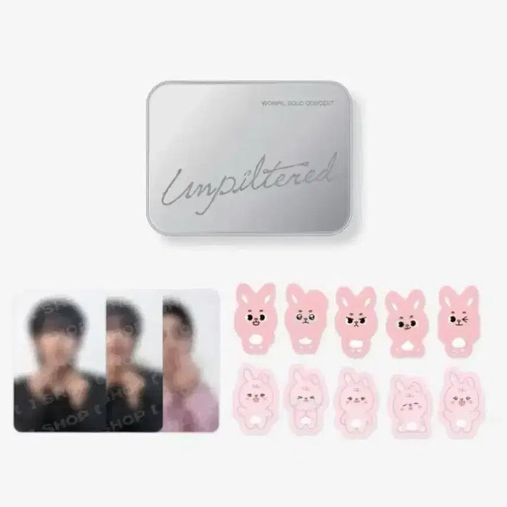 [BUNJANG] DAY6 Wonpil Unfiltered Solo Concert MD Tin Case Photocard Sticker Set / 데이식스 원필 언필터드 솔콘md 틴케이스 포카 스티커세트