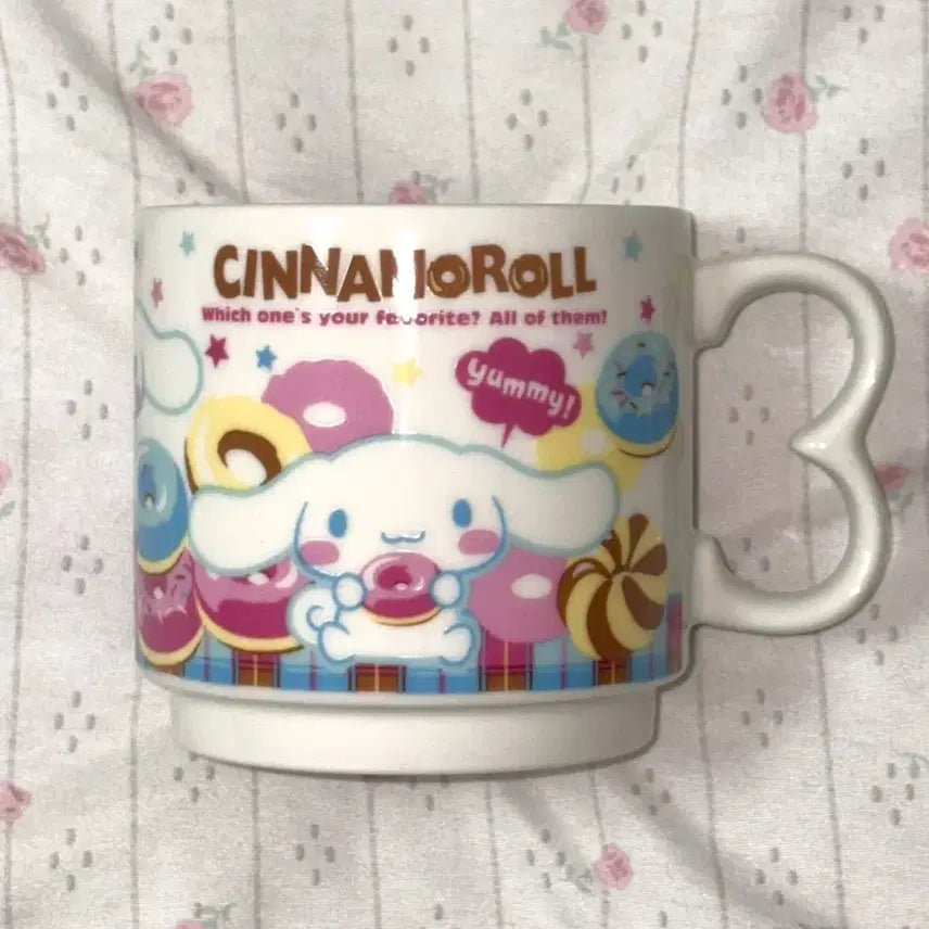 [BUNJANG] Sanrio Cinnamoroll 2008 Donut Ceramic Cup / 고전 2008 시나모롤 도넛 도저기 컵