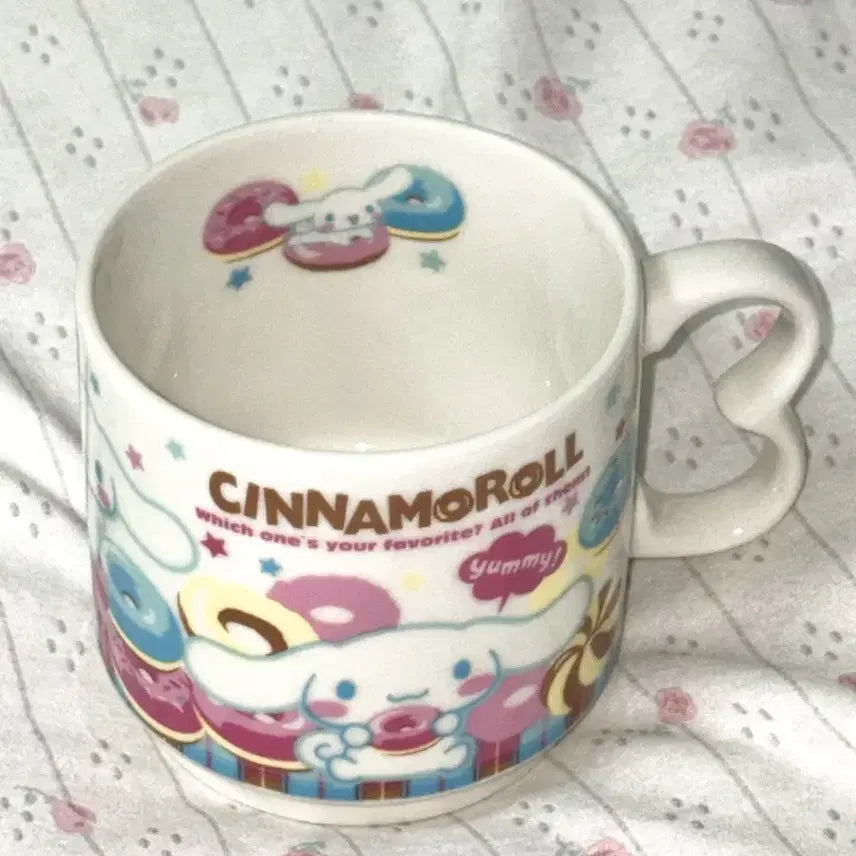 [BUNJANG] Sanrio Cinnamoroll 2008 Donut Ceramic Cup / 고전 2008 시나모롤 도넛 도저기 컵