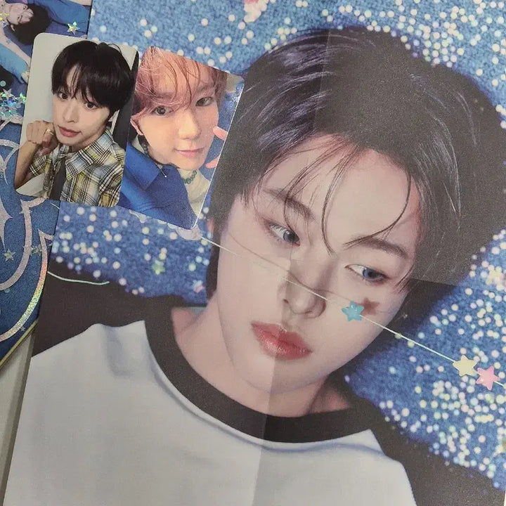 [BUNJANG] NCT WISH Riiku Jikji Poster, Ryō POB Photocard Bundle Set / [일괄] 엔시티 위시 팝팝 리쿠 접지 포스터 특전 포카 료