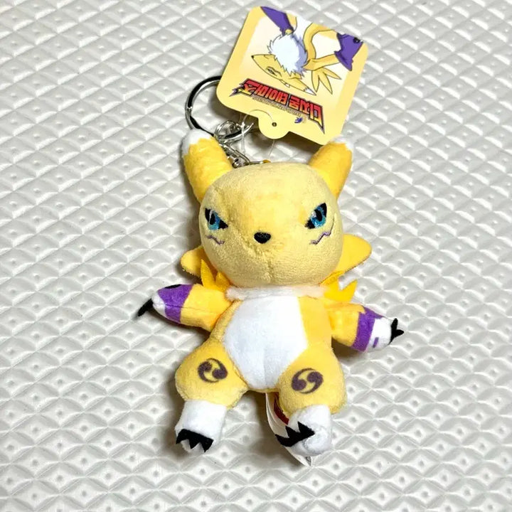 [BUNJANG] Digimon Tamers Renamon Plush Keychain / 디지몬 테이머즈 레나몬 인형 키링