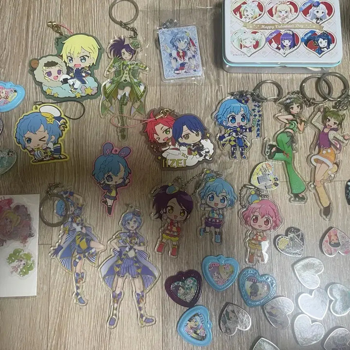 [BUNJANG] Prism Stone PriPara i-Para Acrylic Keyring &amp; Tin Case Bundle Set / 프리즘스톤 프리파라 아이파라 아크릴 키링 스톤 일괄