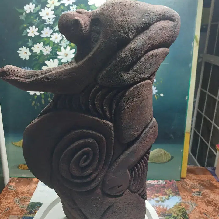 [BUNJANG] Abstract Sculpture Brown / 추상 조각상 브라운