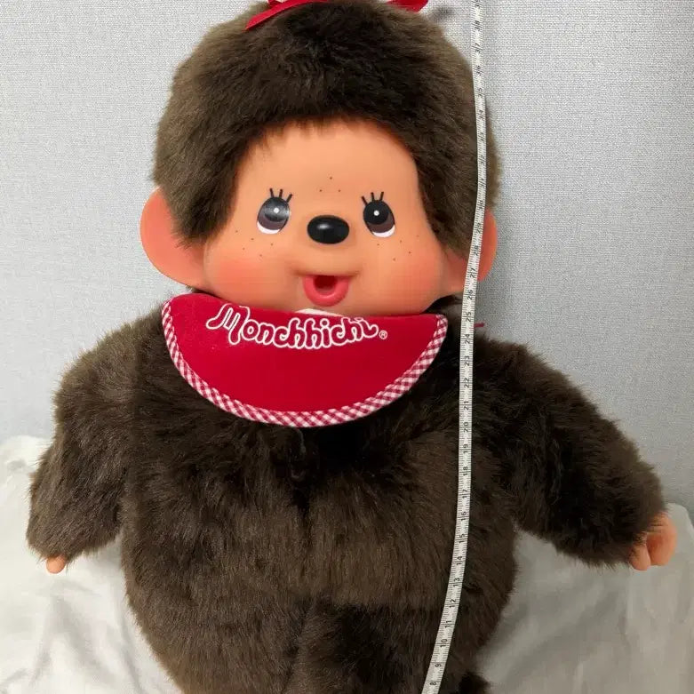 [BUNJANG] Authentic Monchhichi Standard Large L Size 45cm Doll (Female) / 정품 몬치치 스탠다드 인형 대형 L size 45cm(몬치치쨩) 택