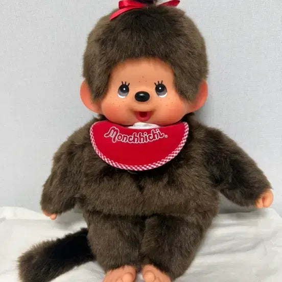 [BUNJANG] Authentic Monchhichi Standard Large L Size 45cm Doll (Female) / 정품 몬치치 스탠다드 인형 대형 L size 45cm(몬치치쨩) 택