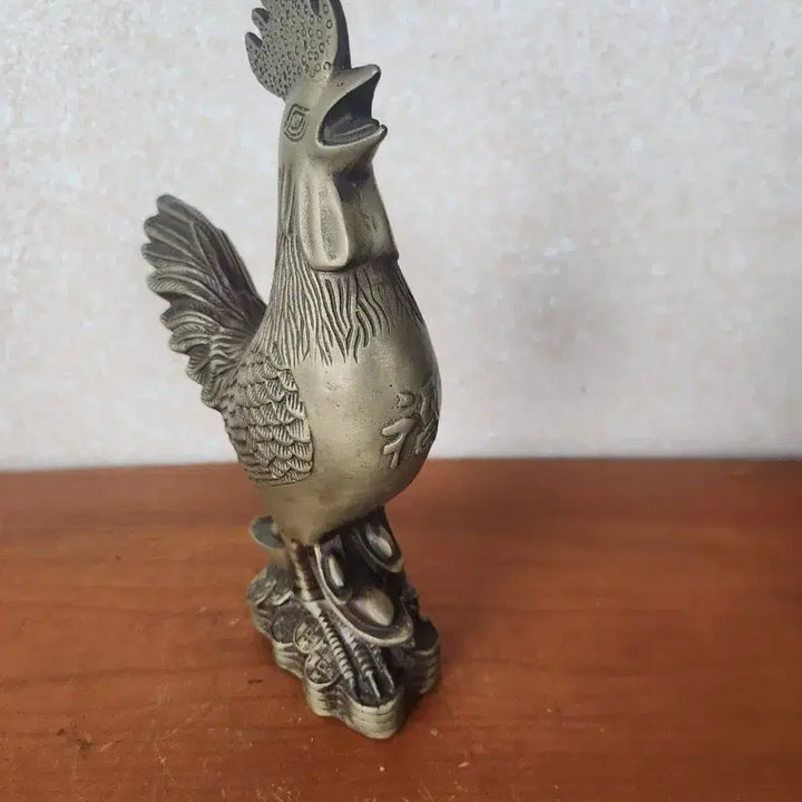 [BUNJANG] Brass Rooster Sculpture / 동 닭 조각상