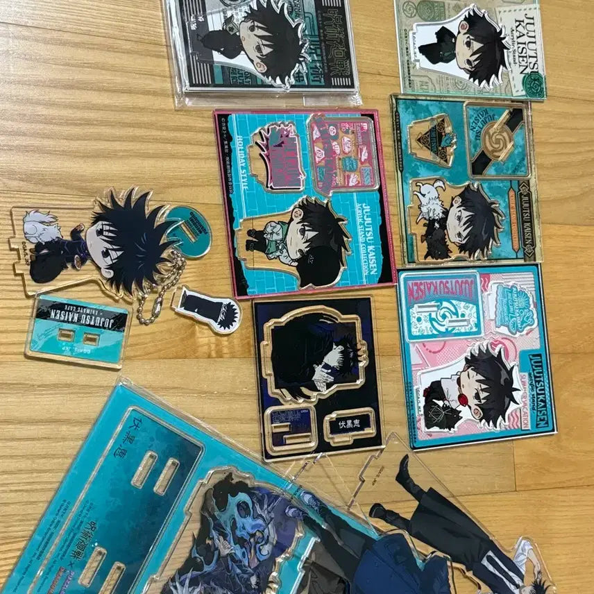 [BUNJANG] Jujutsu Kaisen Megumi Fushiguro Acrylic Stand Bundle / 주술회전 후시구로 메구미 디오라마, 소프맙 등 아크릴 일괄 양도