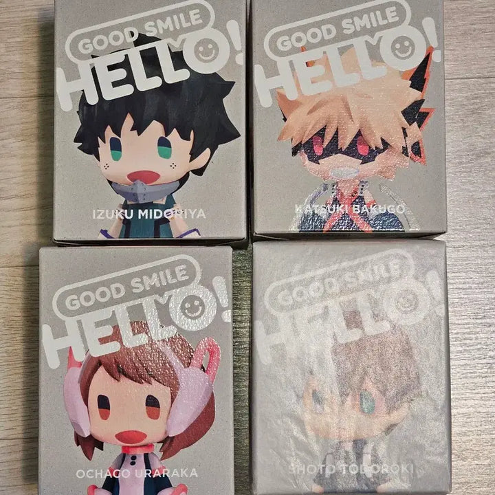 [BUNJANG] My Hero Academia Hello Good Smile 4 Figure Bundle Set (Sealed) / (미개봉) 나의히어로아카데미아 헬로 굿스마일 피규어 4종 일괄
