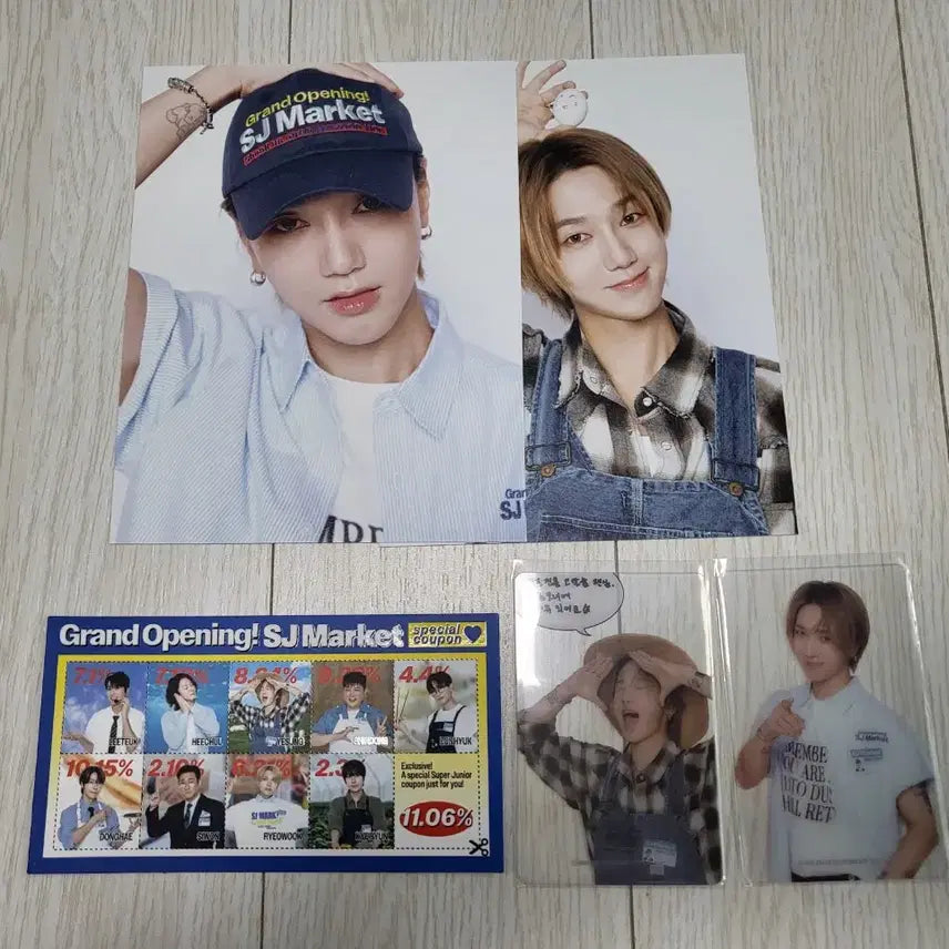 [BUNJANG] Super Junior SJ Market Yesung Coupon Set / 슈퍼주니어 팝업스토어 SJ MARKET 굿즈 - 예성 쿠폰 세트