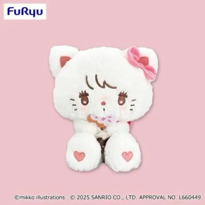 [BUNJANG] Sanrio x Mikko Character Donut Design Big Plush Doll - Hello Kitty / 산리오 x 미코 캐릭터 도넛 디자인 BIG 봉제인형 누이 헬로키티