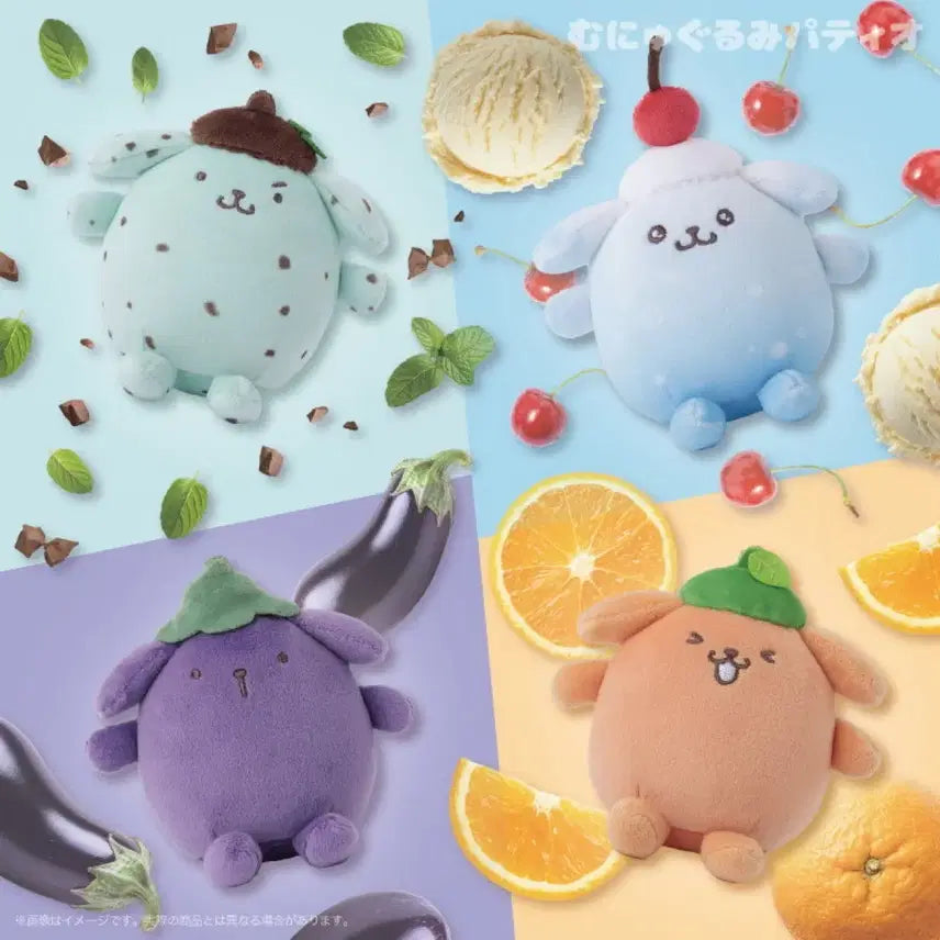 [BUNJANG] Pompompurin 30th Anniversary Mint Chocolate Mascot Plush Charm / 최저가) 폼폼푸린 해피 플레이버 무뉴구루미 30주년민트초코마스코트인형키링