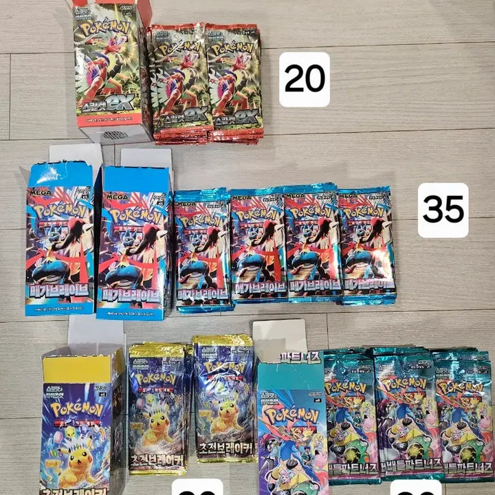[BUNJANG] Pokemon Card Booster Packs Bundle Set / 포켓몬 카드 105팩 일괄 판매합니다.