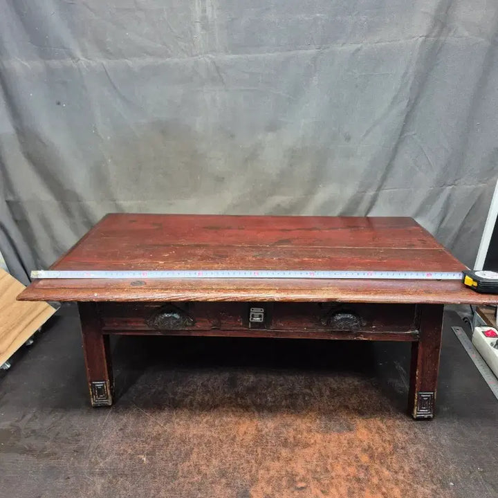 [BUNJANG] 1960s Pine "Anjeunbaengi" Study Desk / 1960년대 소나무로 만든 앉은뱅이 공부 책상