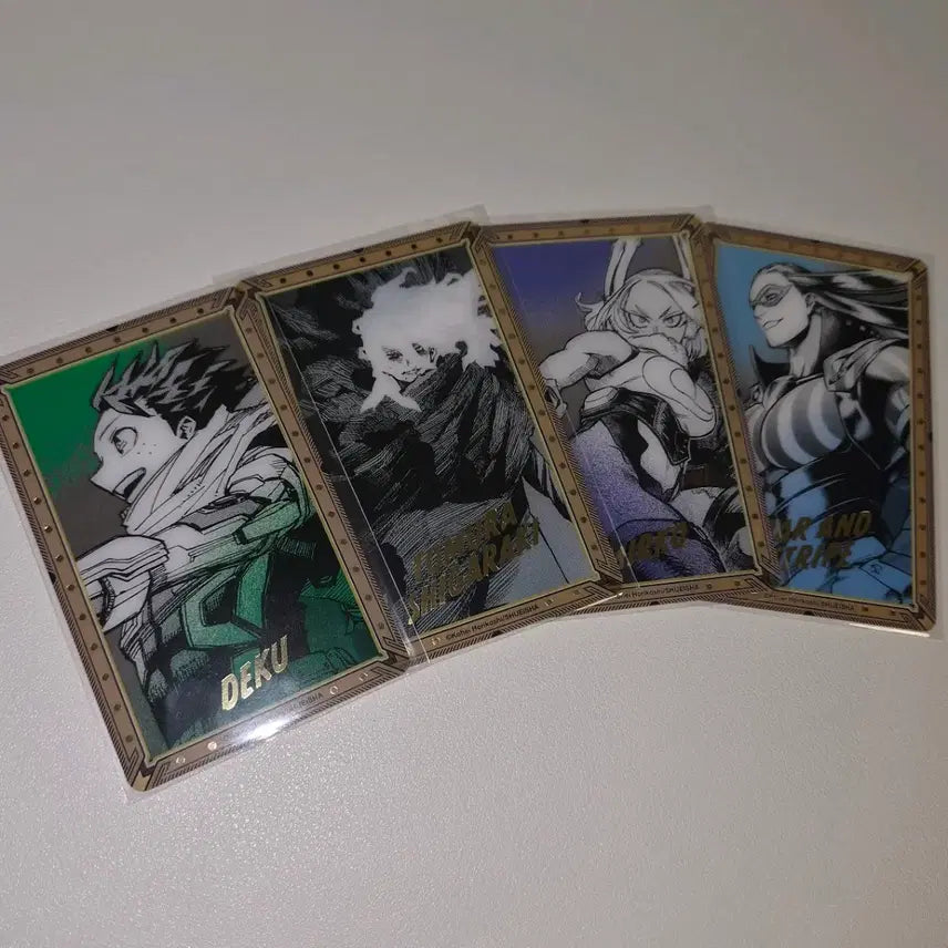 [BUNJANG] My Hero Academia Nagahama Midoriya Shigaraki Original Art Exhibition Gold Foil Clear Card / 히로아카 나히아 미도리야시가라키 원화전 금박호일 클리어카드