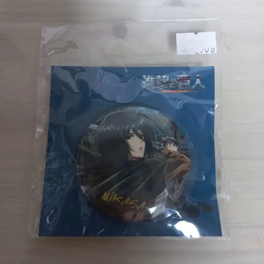 [BUNJANG] Attack on Titan Mikasa Ackerman Can Badge / 진격의 거인 미카사 아커만 캔뱃지