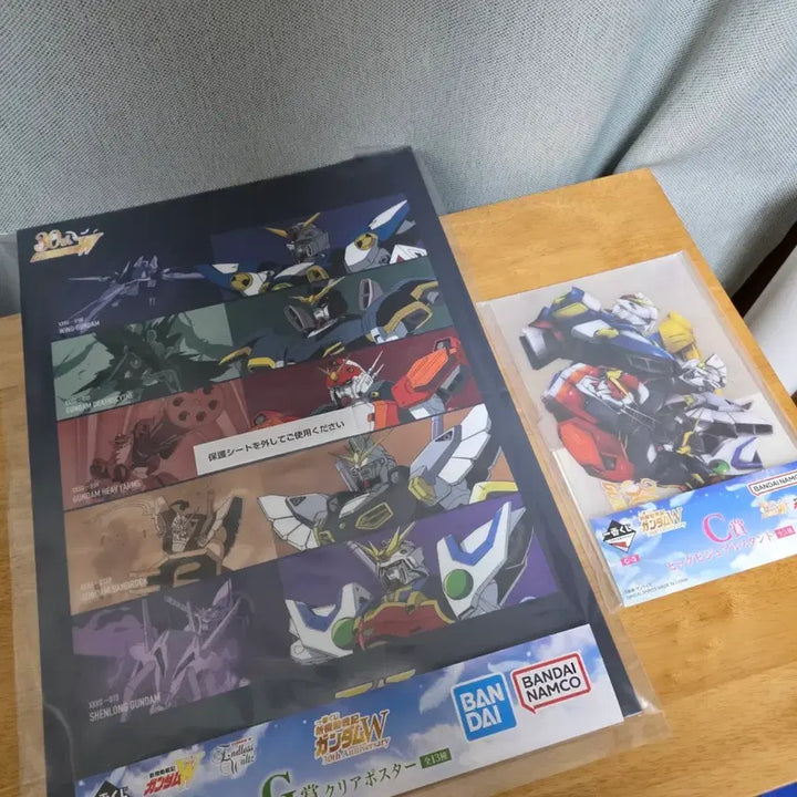 [BUNJANG] Bandai Mobile Suit Gundam Wing 30th Anniversary Lottery C Prize &amp; G Prize Poster Bundle Set / 반다이 신기동전기 건담W 30주년 쿠지 C / G 상 일괄판매