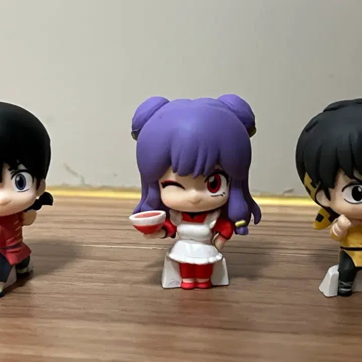 [BUNJANG] Ranma 1/2 Nabiki Tendo Figure Gacha Set / 란마 나라분데스 피규어 가챠 3종 일괄