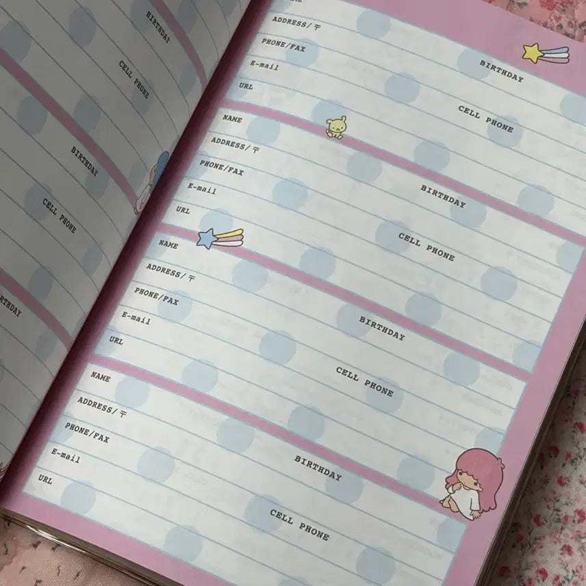 [BUNJANG] 2009 Sanrio Little Twin Stars Kiki &amp; Lala Rare Diary / 2009 고전 키키라라 리틀트윈스타 다이어리 희귀