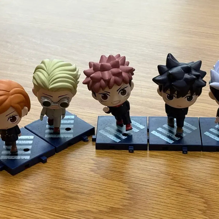 [BUNJANG] Jujutsu Kaisen Walking Step Figures Bundle Set (Unsealed) / 주술회전 워킹스텝 피규어 일괄 (개봉)