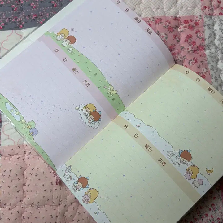 [BUNJANG] 2004 Little Twin Stars Vintage Diary / 2004 고전 키키라라 리틀트윈스타 다이어리 일기장 희귀