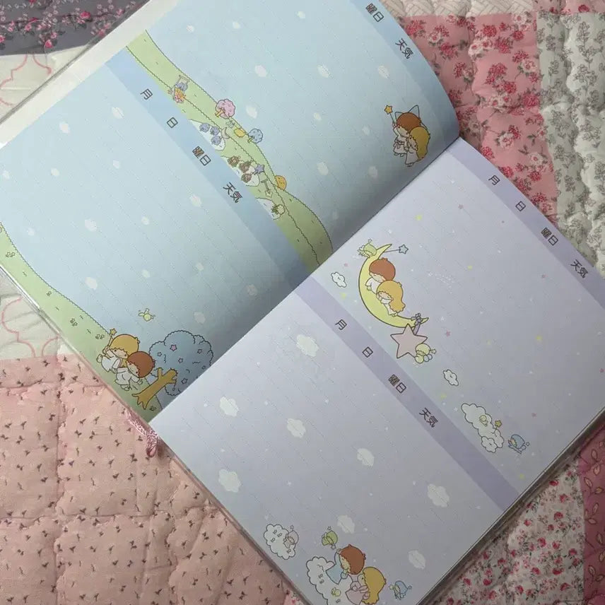 [BUNJANG] 2004 Little Twin Stars Vintage Diary / 2004 고전 키키라라 리틀트윈스타 다이어리 일기장 희귀