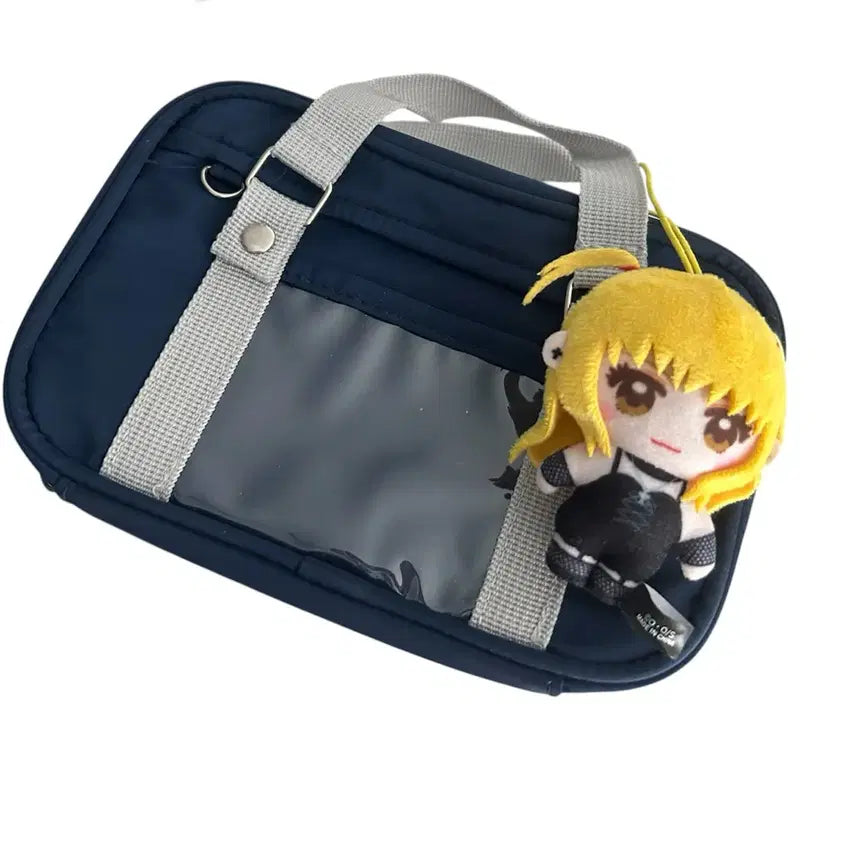 [BUNJANG] Itabag Pencil Case Pouch School Bag &amp; Keyring Set (Heisei Japanese Style Gal) / 이타백 필통 파우치 스쿨백&amp;키링세트(헤이세이 일본st여고생 갸루)