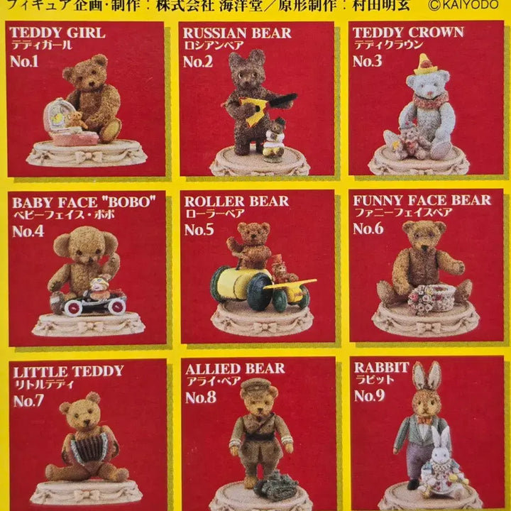 [BUNJANG] Kaiyodo Antique Teddy Bear Vol. 2 No. 2 Russian Bear / 카이요도 앤틱 테디베어 2탄 2번 러시안 베어