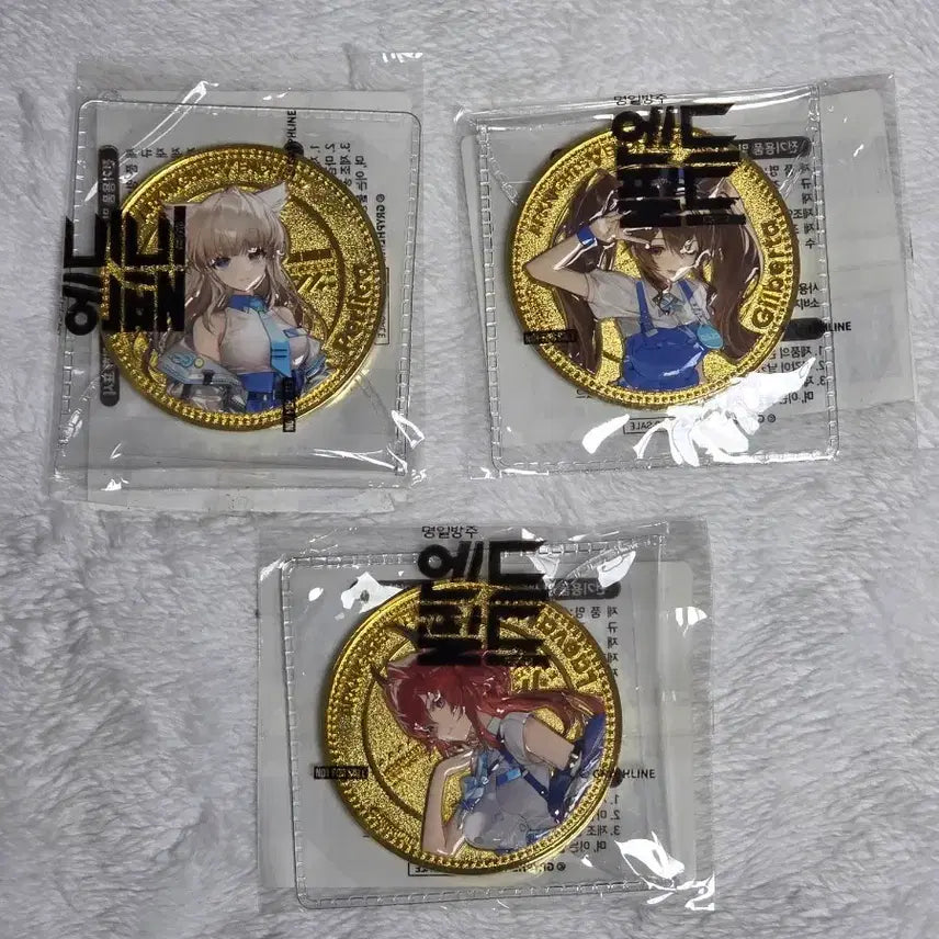 [BUNJANG] Arknights Endfield GS25 Commemorative Coin Set Felica Gilberta Levatein / 명일방주 엔드필드 GS25 기념 주화 세트 펠리카 질베르타 레바테인