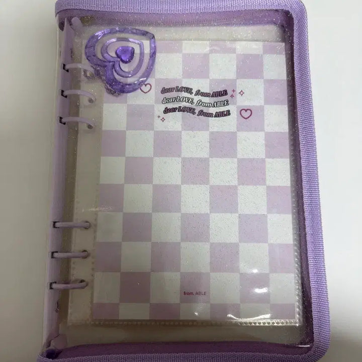 [BUNJANG] Fromable 6-Hole Zipper Binder Lavender / 프롬아블 6공 지퍼 바인더 라벤더