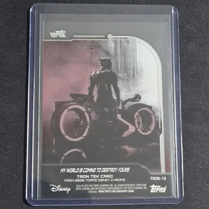 [BUNJANG] Disney Tops Tron Clear Card / [디즈니 카드]탑스 트론 클리어 카드