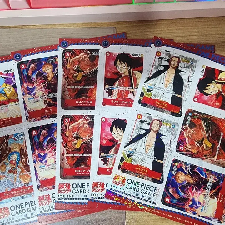 [BUNJANG] One Piece Card Game Shanks/Luffy Mini Card Sheet Set / 원피스 카드 게임 샹크스/루피 미니카드 시트지