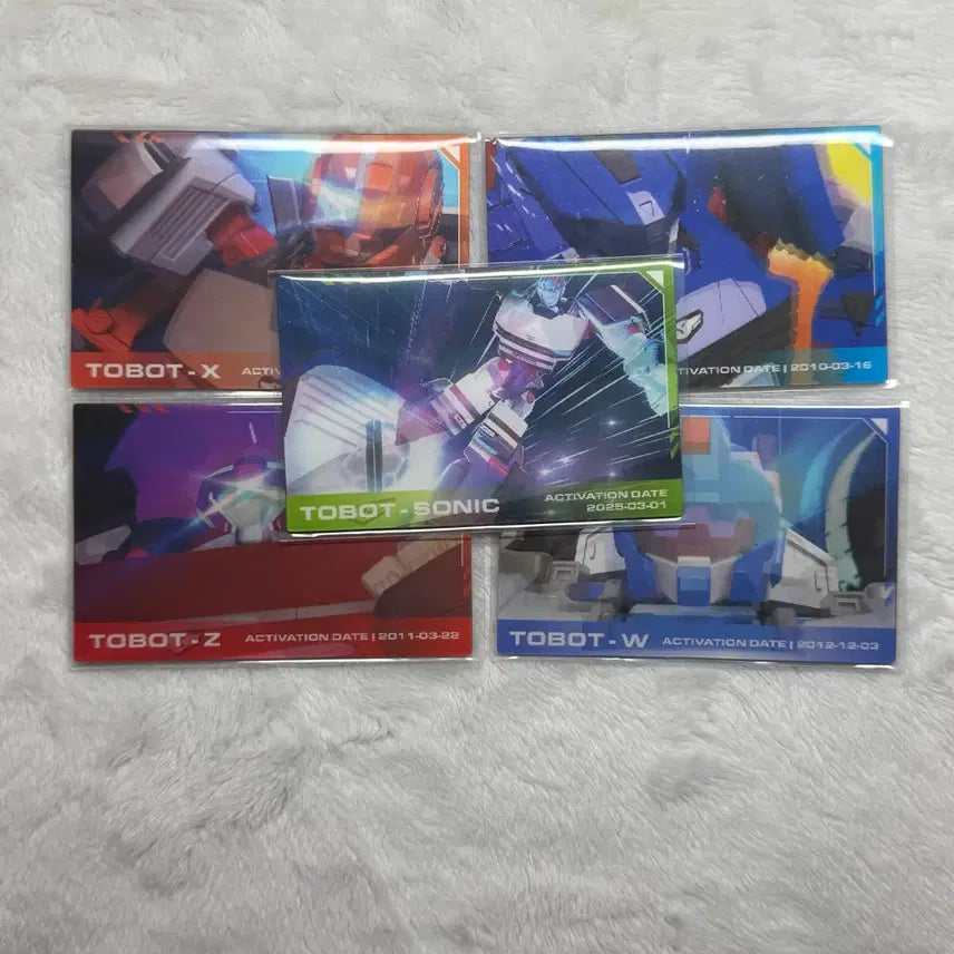 [BUNJANG] Tobot Lenticular Cards (X, Y, Z, W, Sonic) Bundle Set / 또봇 팝업 렌티큘러 x y z w 소닉 일괄 판매