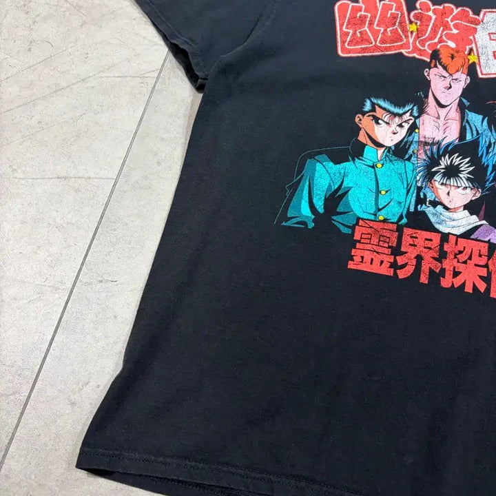 [BUNJANG] Yu Yu Hakusho Official Licensed Vintage T-Shirt / 유유백서 오피셜 공식 라이센스 빈티지 반팔 티셔츠 애니티셔츠