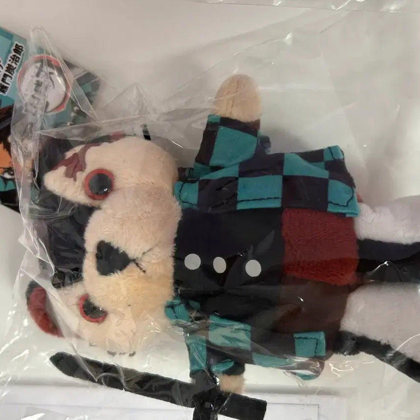 [BUNJANG] Demon Slayer Tanjiro Bear Plush Mascot Keychain / 귀멸의칼날 탄지로 베어누이 마스코트 키링