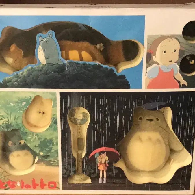 [BUNJANG] 1990s Vintage Studio Ghibli Totoro Large, Medium, and Small Catbus Plush Set / 초초레어! 일본 1990s 고전 토토로 대중소토토로 네코 고양이버스 인형