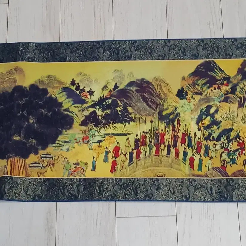 [BUNJANG] Taishan Shenji Bihoirandozokja Silk Scroll Painting (1000 Limited Edition) / 중국그림 태산신계필회란도족자1000점한정판