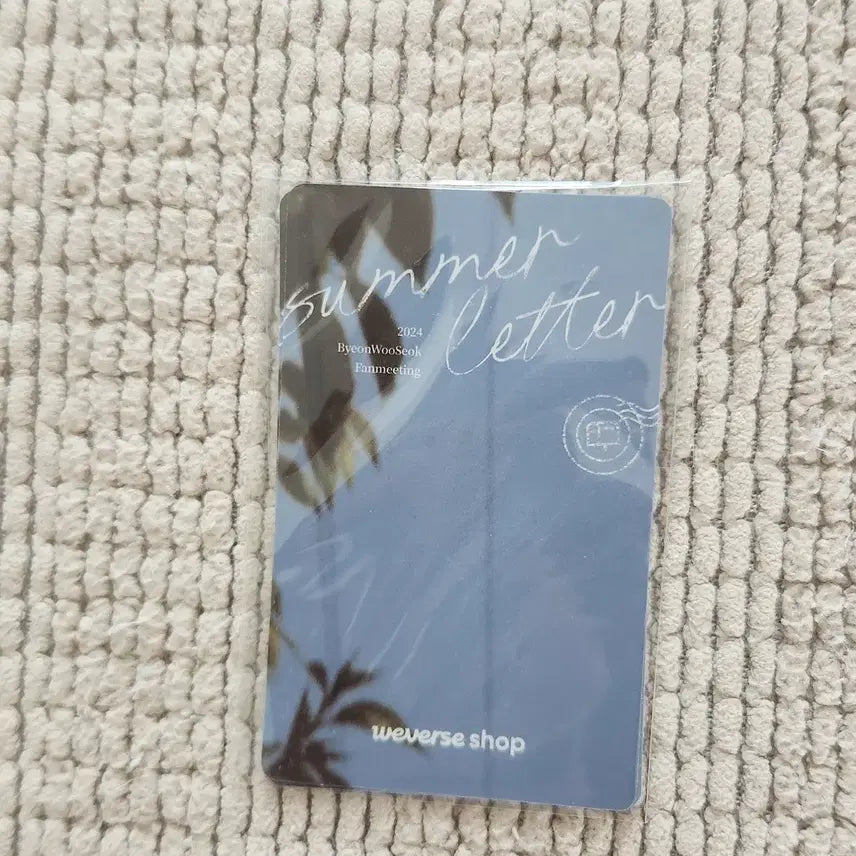 [BUNJANG] Byun Woo Seok Fanmeeting Weverse Photocard (Sealed) / 변우석 <미개봉> 팬미팅 위버스 포토카드