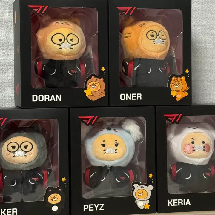 [BUNJANG] Kakao Friends Choon-sik Plush Doll Bundle (Unsealed) / T1 티원 춘식이 인형 세트 일괄 미개봉 도란 오너 페이커 페이즈 케리아